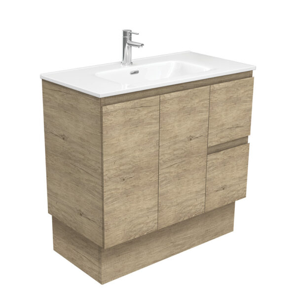 Joli Edge Scandi Oak 900 Vanity On Kickboard