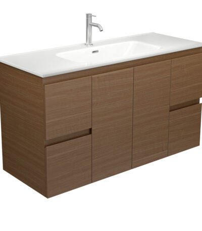 Joli Edge Walnut 1200 Wall Hung Vanity