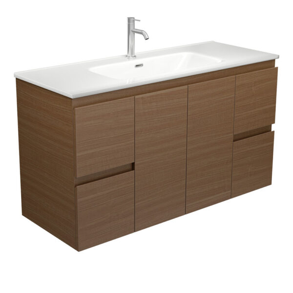 Joli Edge Walnut 1200 Wall Hung Vanity
