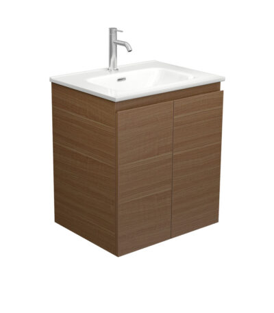 Joli Edge Walnut 600 Wall Hung Vanity