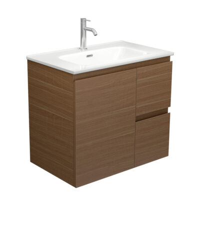 Joli Edge Walnut 750 Wall Hung Vanity