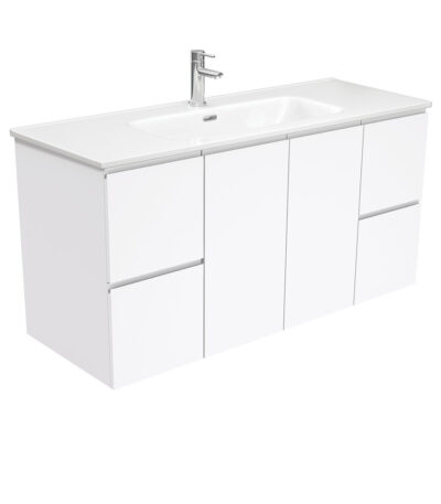 Joli Fingerpull Gloss White 1200 Wall-Hung Vanity