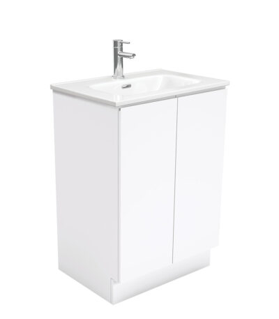 Joli Fingerpull Gloss White 600 Vanity On Kickboard