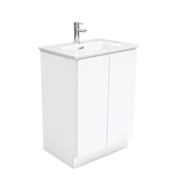 Joli Fingerpull Gloss White 600 Vanity On Kickboard