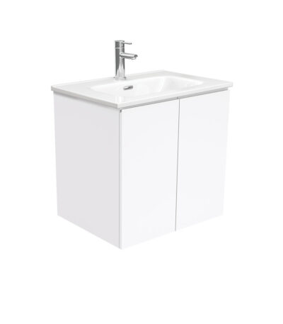 Joli Fingerpull Gloss White 600 Wall-Hung Vanity
