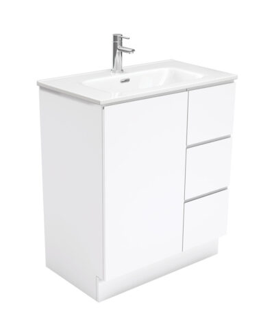 Joli Fingerpull Gloss White 750 Vanity On Kickboard