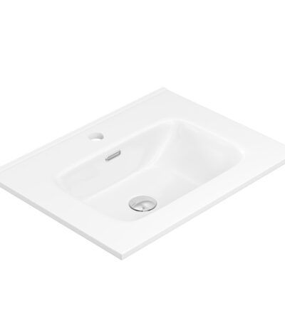 Joli Gloss Full Depth Ceramic Basin Top 600mm 1TH