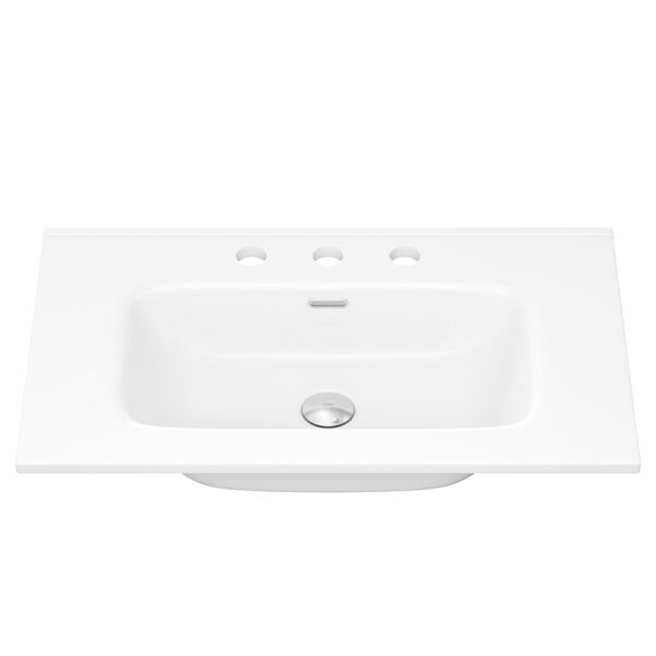 Joli Gloss Full Depth Ceramic Basin Top 750mm 3TH