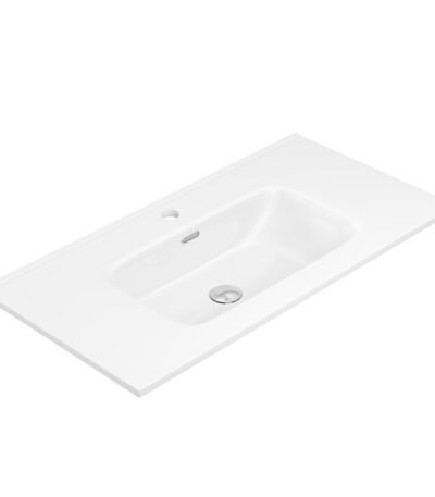 Joli Gloss Full Depth Ceramic Basin Top 900mm 1TH