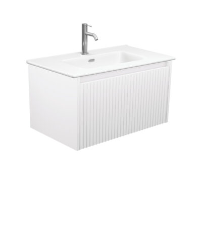 Joli Matte Alina Satin White 750 Wall Hung Vanity