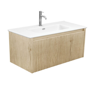 Joli Matte Alina Scandi Oak 900 Wall Hung Vanity