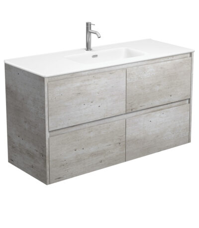Joli Matte Amato Industrial 1200 Wall Hung Vanity with Industrial Panels