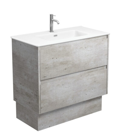Joli Matte Amato Industrial 900 Vanity On Kickboard with Industrial Panels
