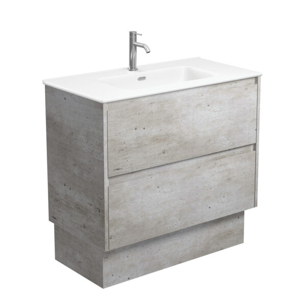 Joli Matte Amato Industrial 900 Vanity On Kickboard with Industrial Panels