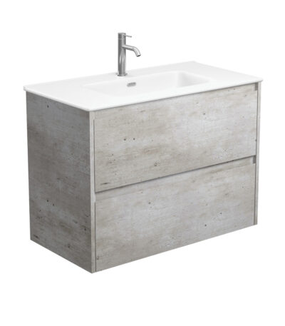 Joli Matte Amato Industrial 900 Wall Hung Vanity with Industrial Panels