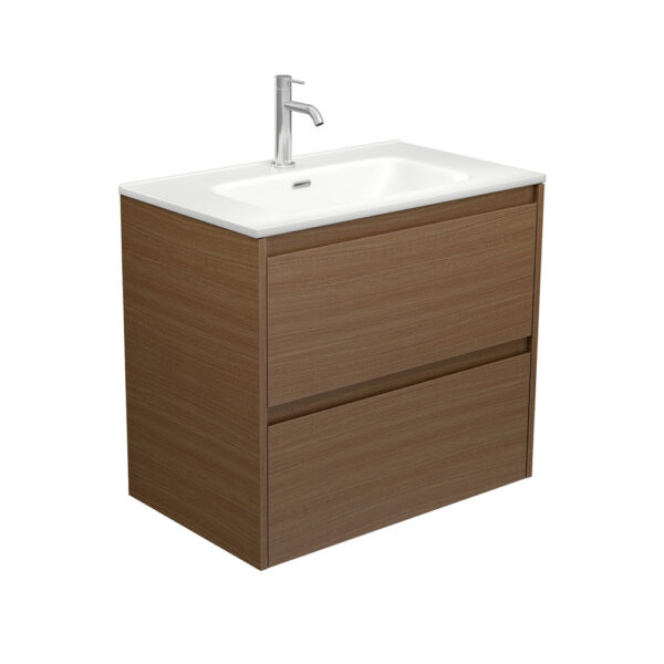 Joli Matte Amato Walnut 750 Wall Hung Vanity