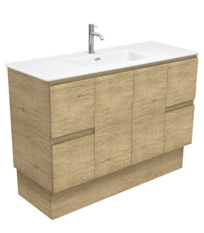 Joli Matte Edge Scandi Oak 1200 Vanity On Kickboard