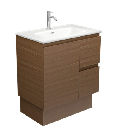 Joli Matte Edge Walnut 750 Vanity on Kick