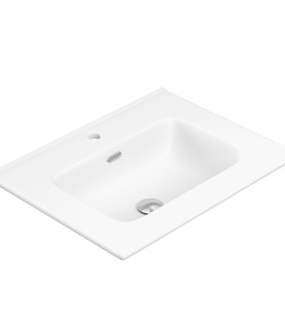 Joli Matte Full Depth Ceramic Basin Top 600mm 1TH