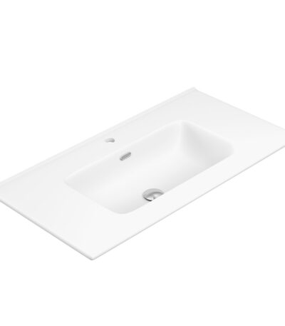Joli Matte Full Depth Ceramic Basin Top 900mm 1TH