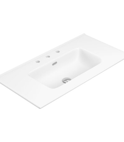 Joli Matte Full Depth Ceramic Basin Top 900mm 3TH