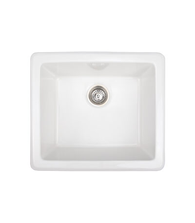 Kalista Ceramic Single Sink - Gloss White