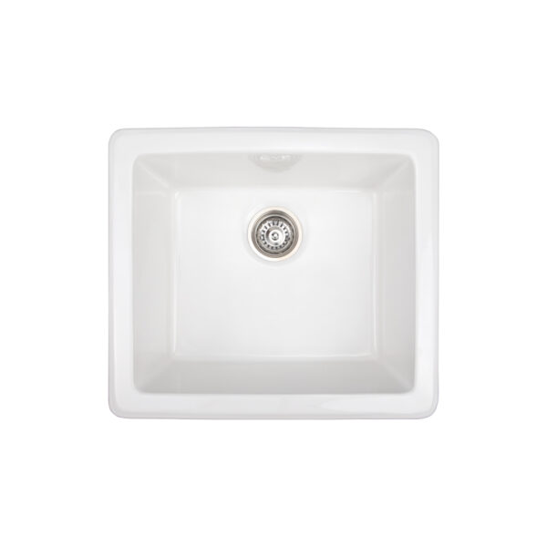 Kalista Ceramic Single Sink - Gloss White