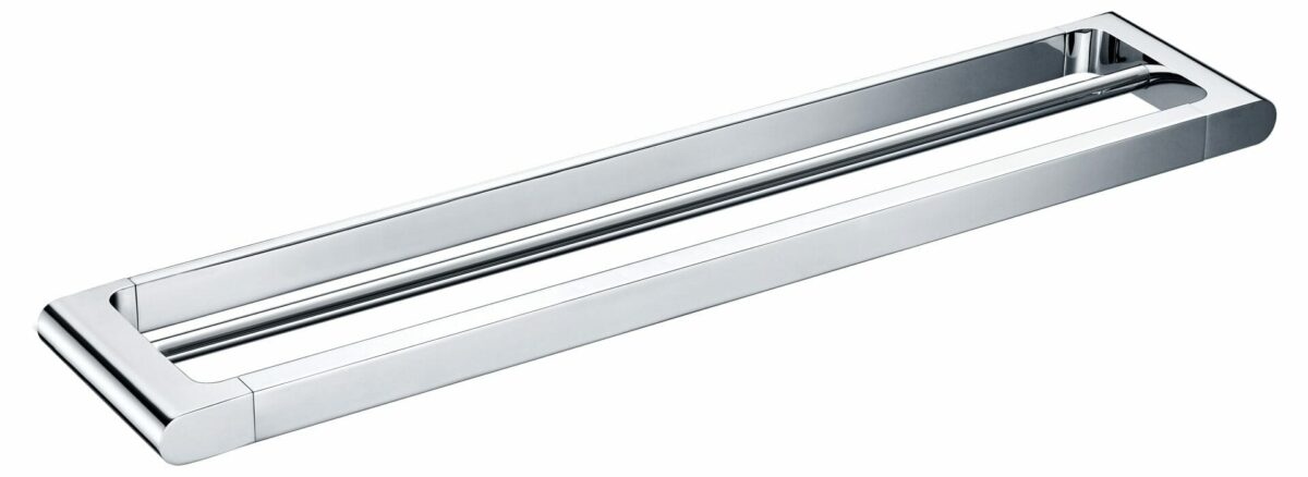 Kara Double Towel Rail 600mm - Chrome | 3604-600