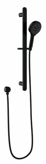 Kara Sliding Shower Rail - Matt Black | HPA11-301-B
