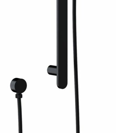 Kara Sliding Shower Rail - Matt Black | HPA11-301-B