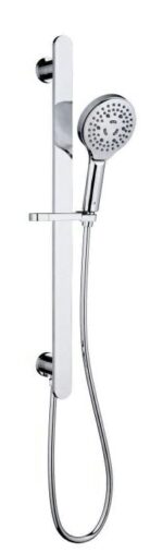 Kara Sliding Shower Rail with Integrated Water Inlet - Chrome | HPA11-301D