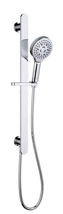 Kara Sliding Shower Rail with Integrated Water Inlet - Chrome | HPA11-301D