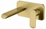 Kara Wall Basin Mixer - Brushed Gold | HYB11-601BG