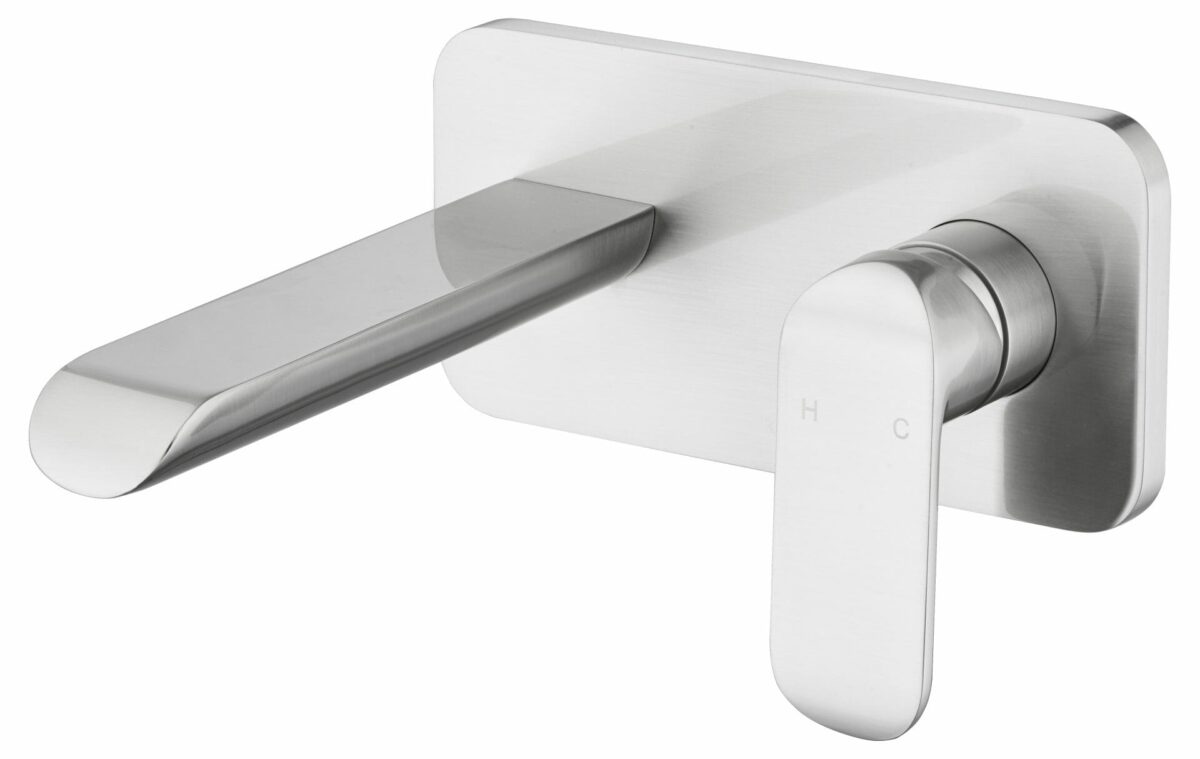 Kara Wall Basin Mixer - Brushed Nickel | HYB11-601BN