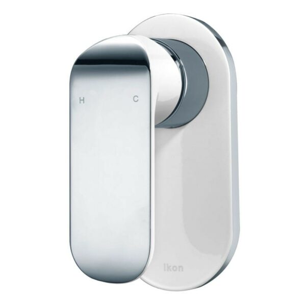 Kara Wall Mixer - Chrome & White | HYB11-301CW