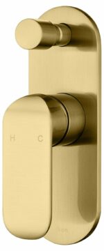 Kara Wall Mixer With Diverter - Brushed Gold | HYB11-501BG