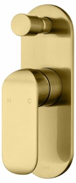 Kara Wall Mixer With Diverter - Brushed Gold | HYB11-501BG
