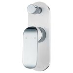 Kara Wall Mixer With Diverter - Chrome & White | HYB11-501CW