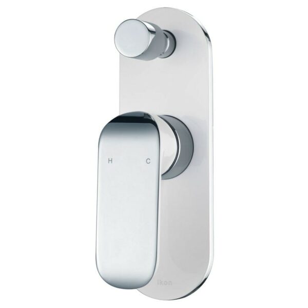 Kara Wall Mixer With Diverter - Chrome & White | HYB11-501CW