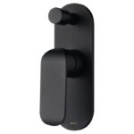 Kara Wall Mixer With Diverter - Matt Black | HYB11-501MB