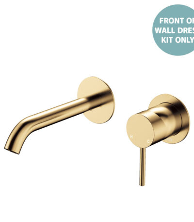 Kaya Basin/Bath Wall Mixer Dress Kit, Round Plates, 160mm Outlet, Urban Brass