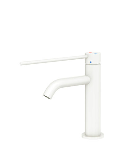 Kaya Care Basin Mixer, Matte White