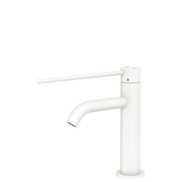 Kaya Care Basin Mixer, Matte White