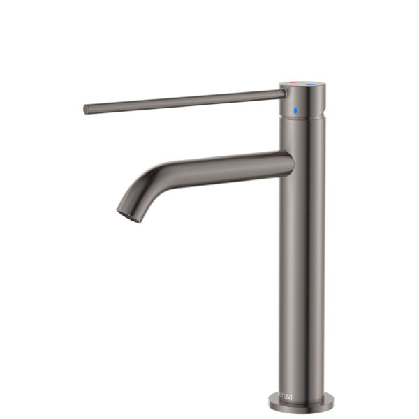 Kaya Care Medium Basin Mixer, Gun Metal