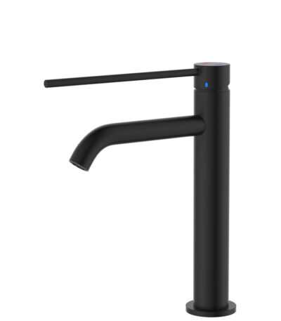 Kaya Care Medium Basin Mixer, Matte Black