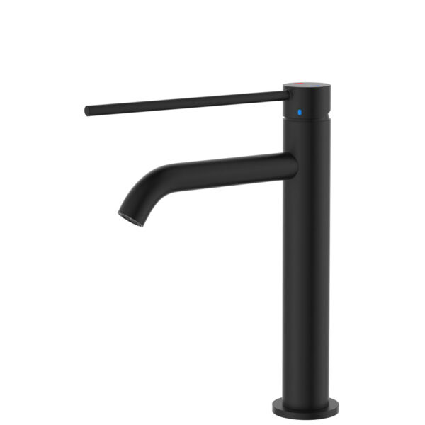 Kaya Care Medium Basin Mixer, Matte Black
