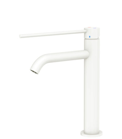 Kaya Care Medium Basin Mixer, Matte White