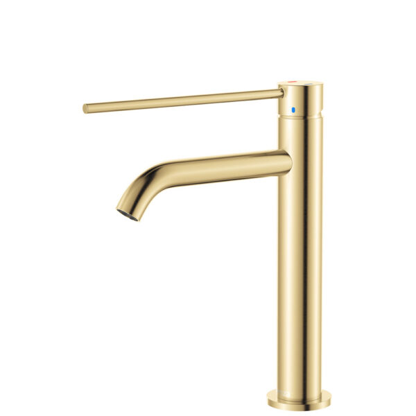 Kaya Care Medium Basin Mixer, Urban Brass