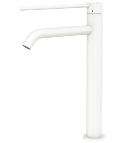 Kaya Care Tall Basin Mixer, Matte White
