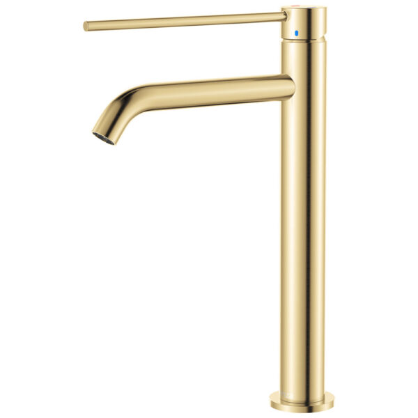 Kaya Care Tall Basin Mixer, Urban Brass